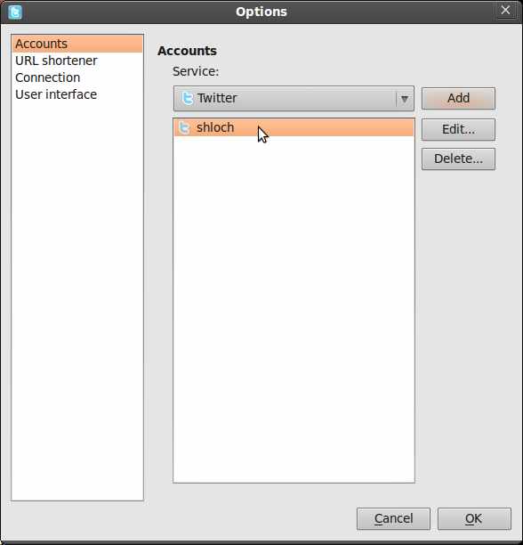 configuration de Qwit