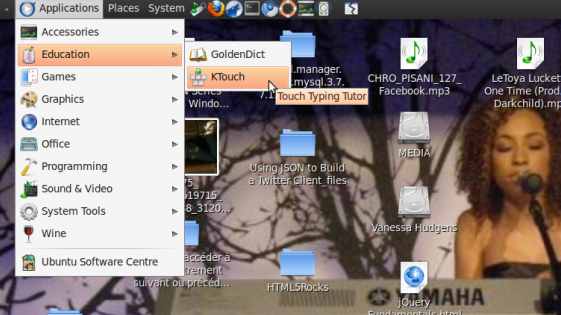 lancement de KTouch